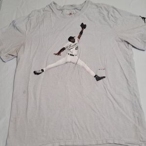 Nike Jordan Birmingham Barons Baseball T-Shirts Mens Large Gray